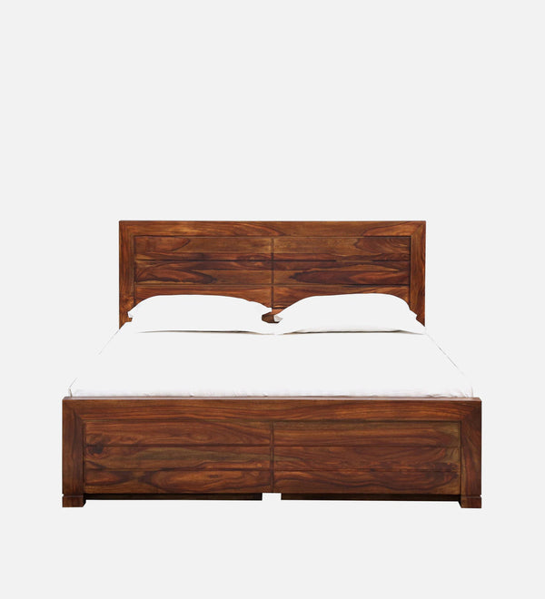Moscow  Solid Wood Bed With Drawer Storage In Provincial Teak Finish By Rajwada