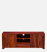 Moscow  Solid Wood Large TV Console for TVs up to 55" In Honey Oak Finish By Rajwada