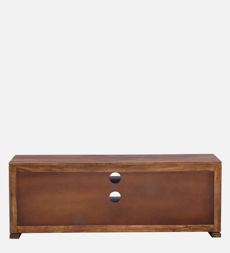 Moscow  Solid Wood Large TV Console for TVs up to 55" In Provincial Teak Finish By Rajwada