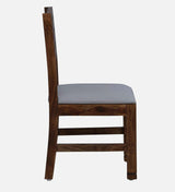 Moscow  Solid Wood Upholstered Dining Chair (Set Of 2) in Provincial Teak Finish by Rajwada
