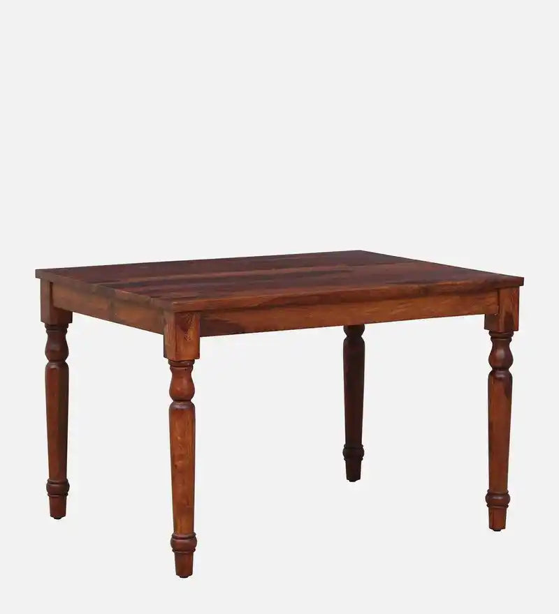 Premium handcrafted sheesham wood dining table with strong durable build