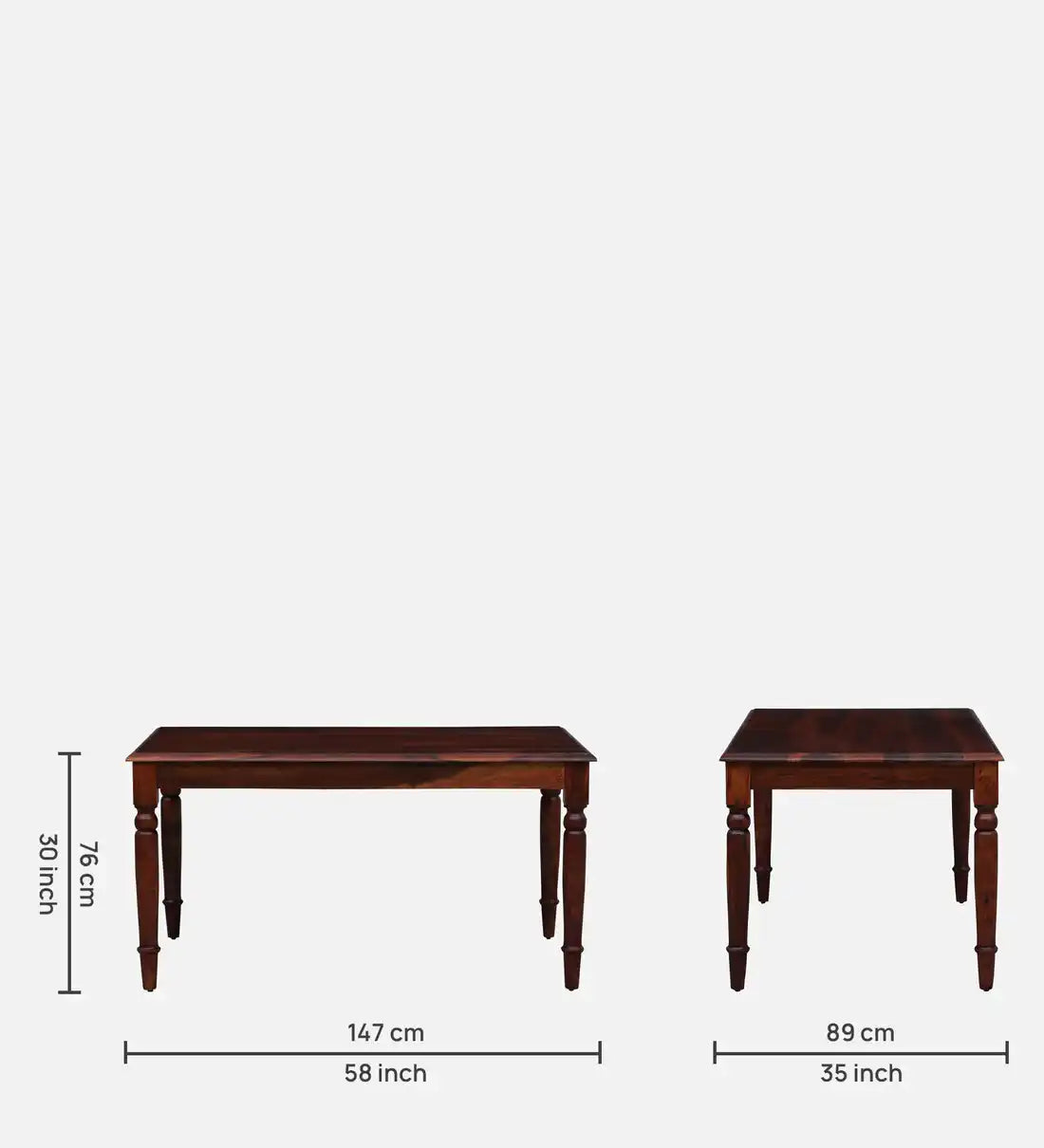 Sheerel six-seater dining table set solid wood luxury design for modern interiors