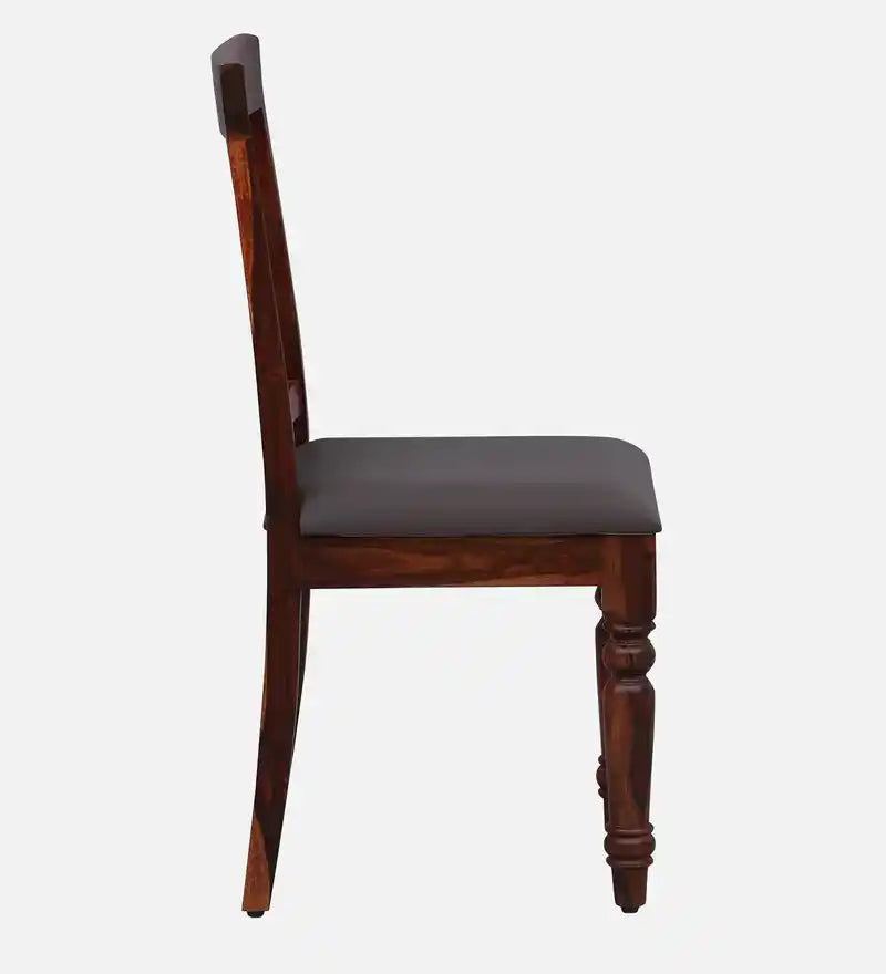 Sheerel wooden dining chair set made from solid sheesham wood for home dining use