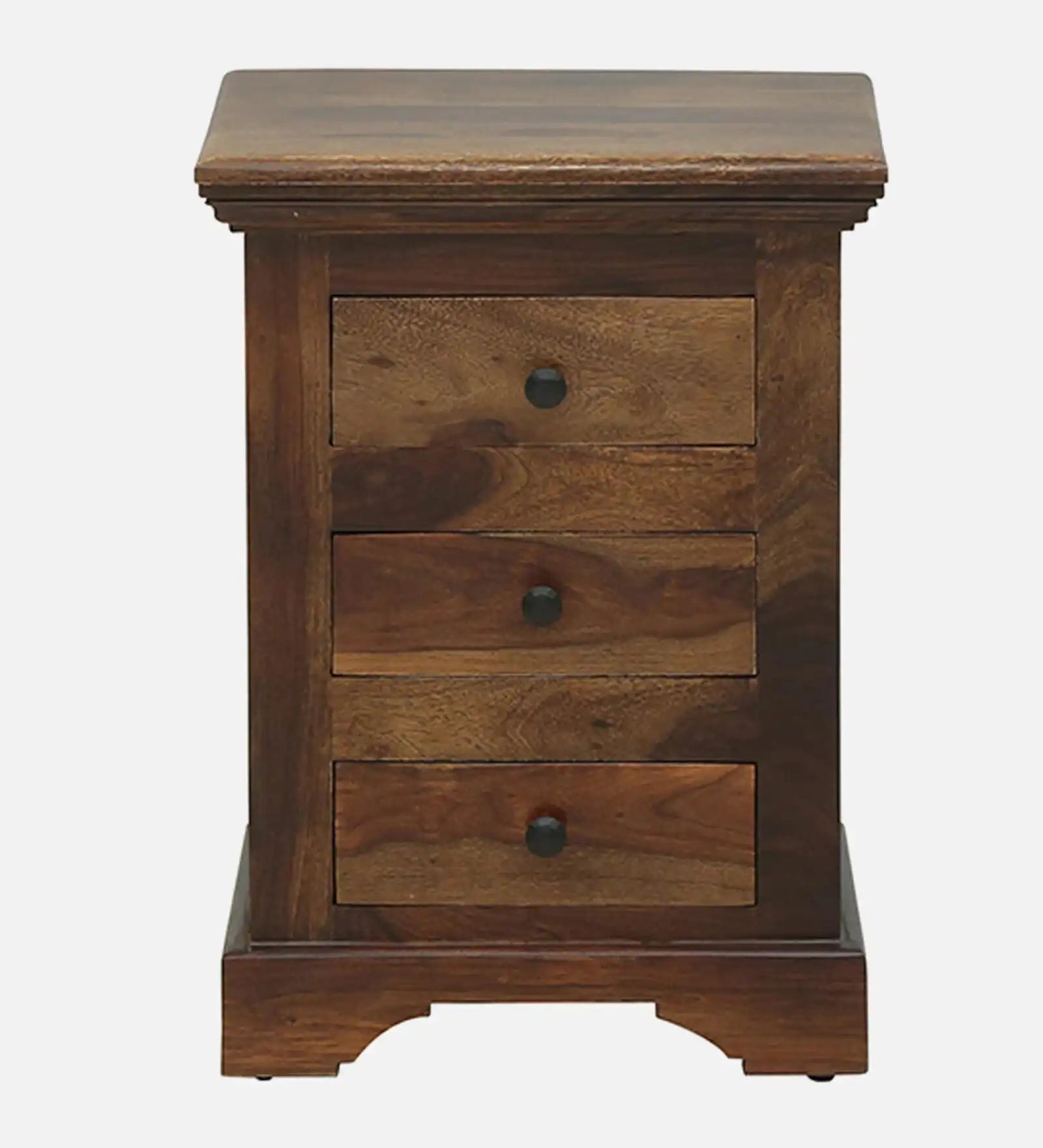 Sheesham bedside table with drawers Kanishka wooden nightstand India