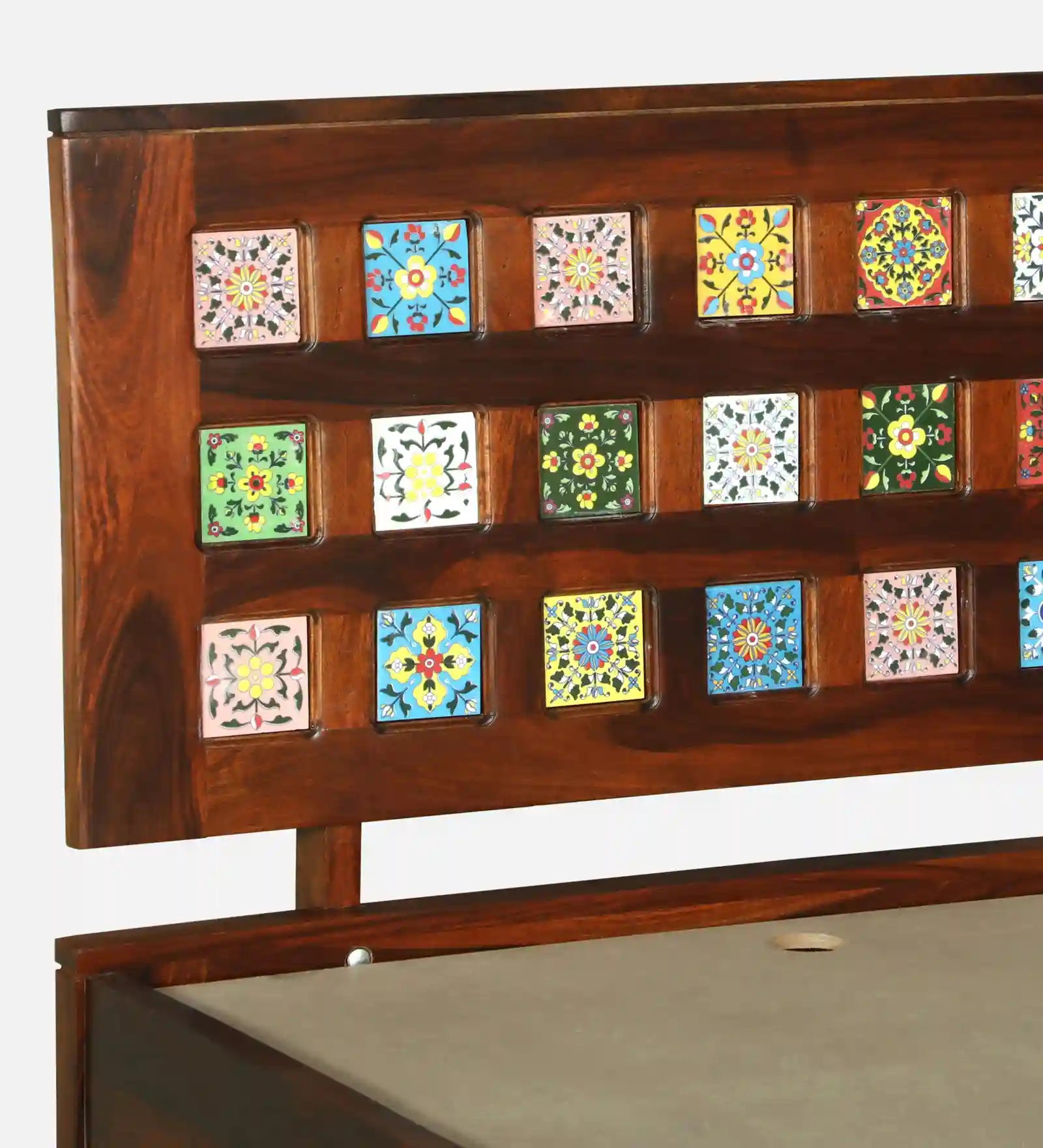Sheesham single bed without storage Anamika model simple bed design India