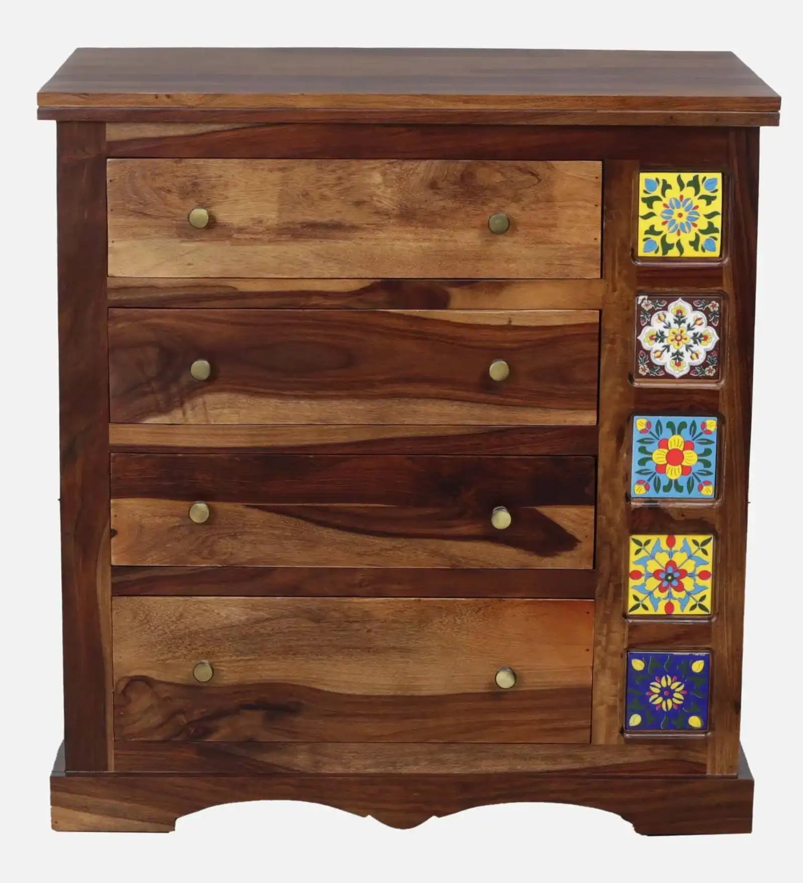 Sheesham solid wood drawer chest Anamika modern storage furniture for bedroom