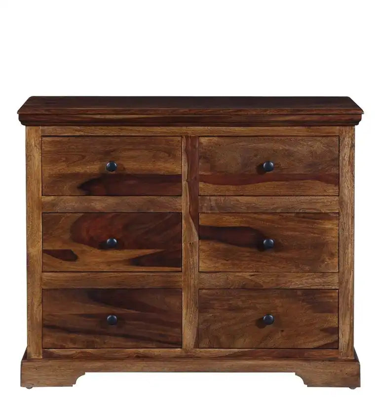 Sheesham solid wood drawer chest Kanishka modern storage furniture for bedroom