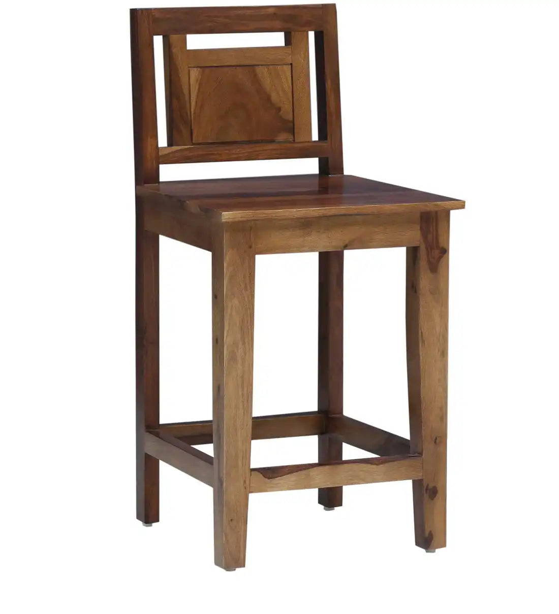 Sheesham wood bar chair for counter height seating in modern homes