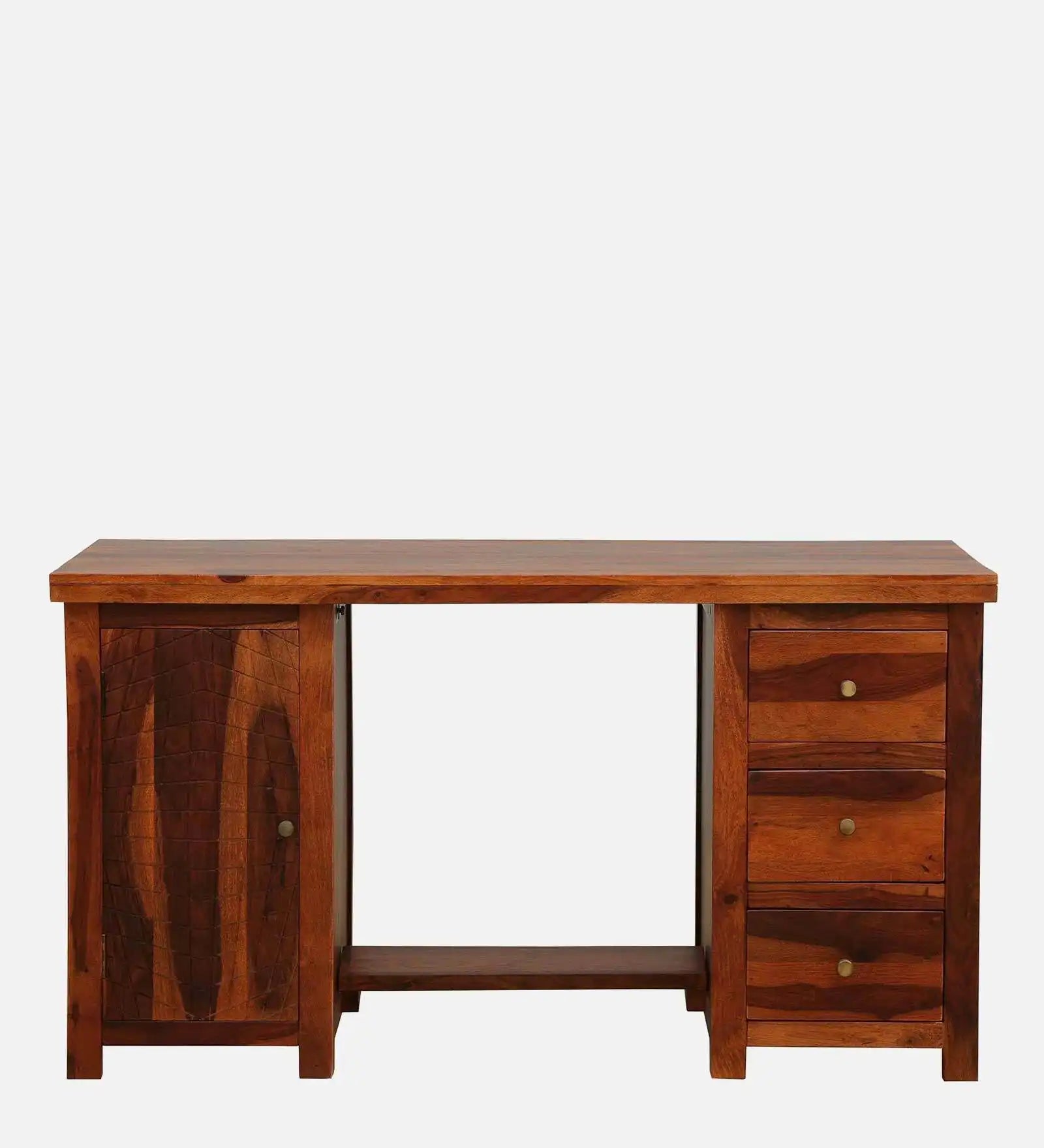 Sheesham wood modern computer table solid study desk Harmonia