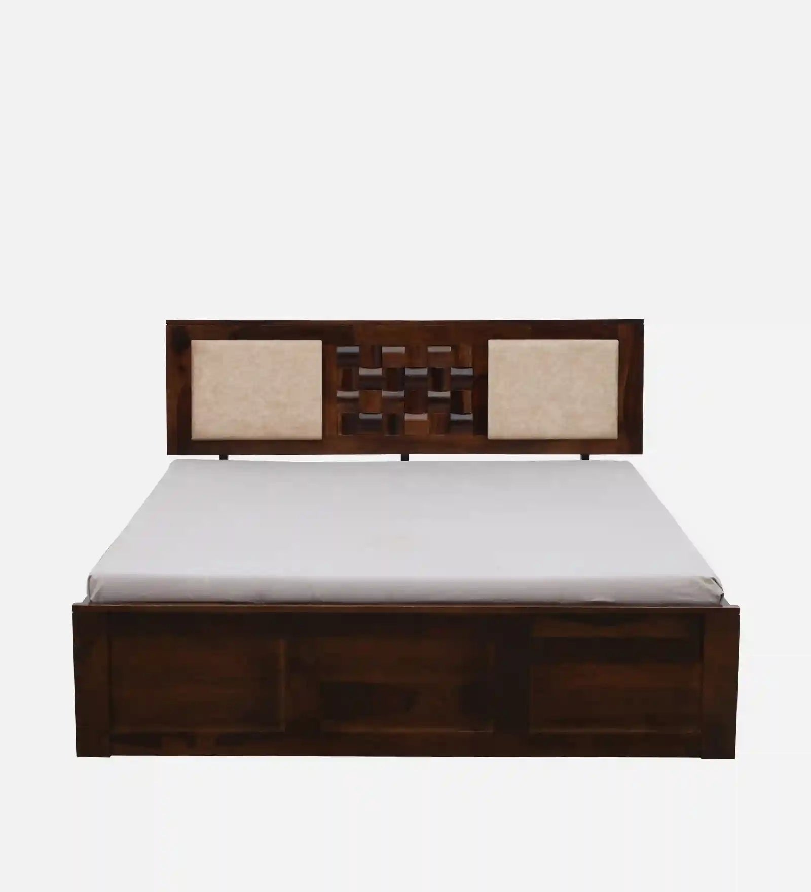 modern sheesham wood queen size box storage bed solid wood furniture india