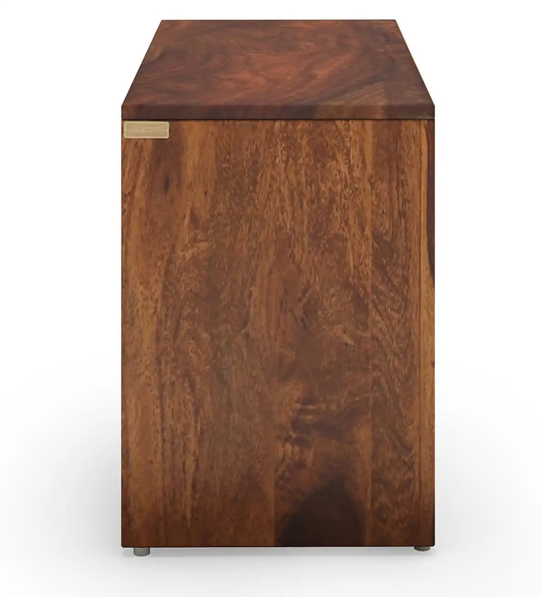 Sheesham wood shoe rack with modern design for home storage solutions