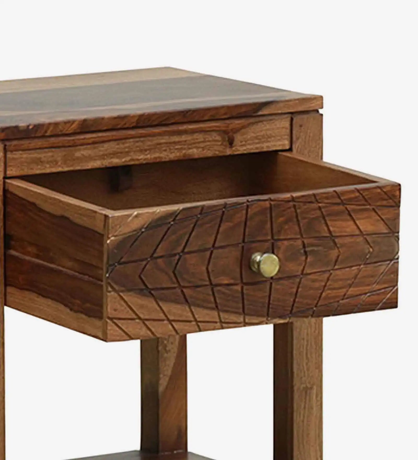 Sheesham wood side table Harmonia modern bedroom furniture India