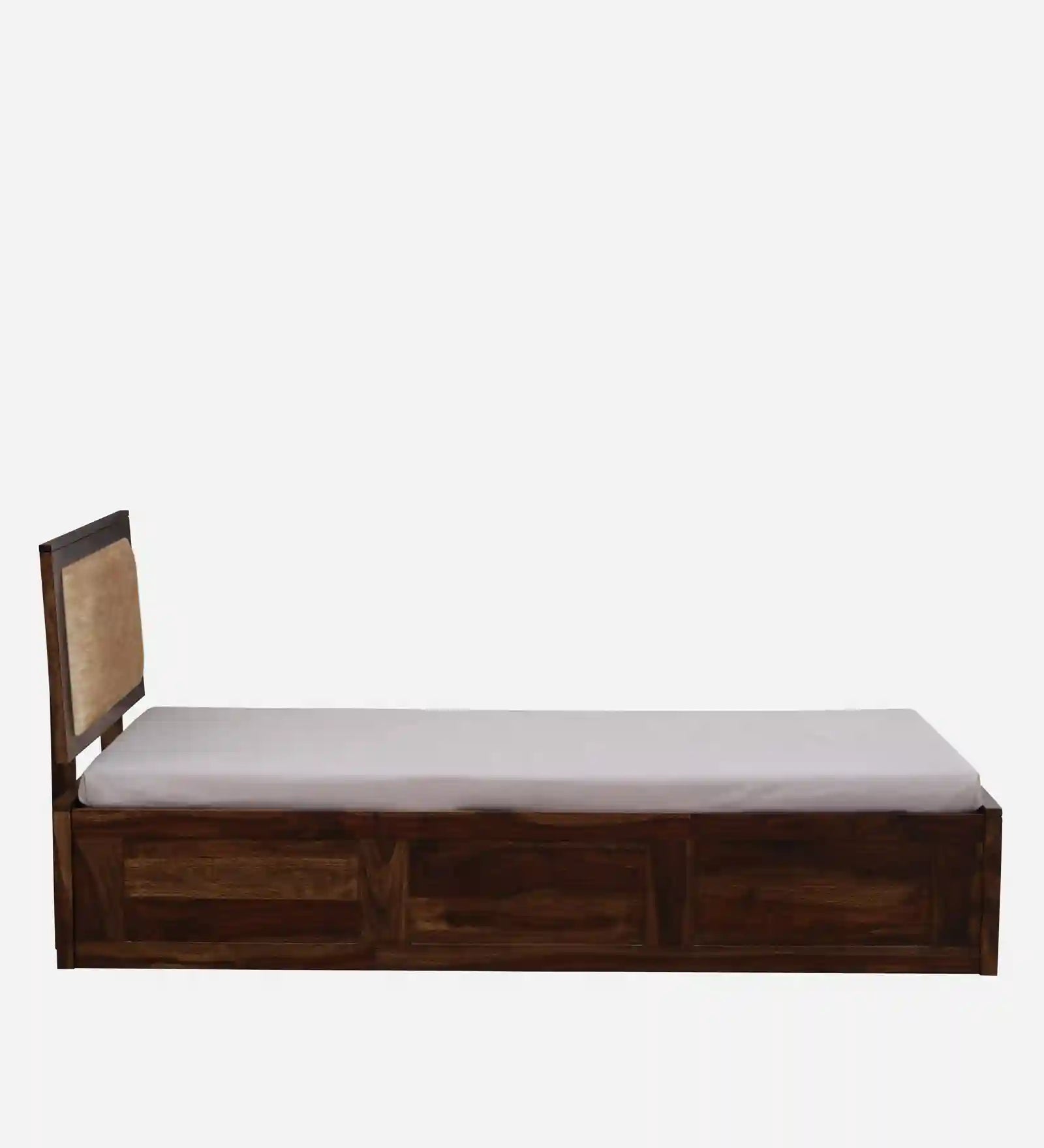 Sheesham wood single bed with storage Kashtha premium bed India