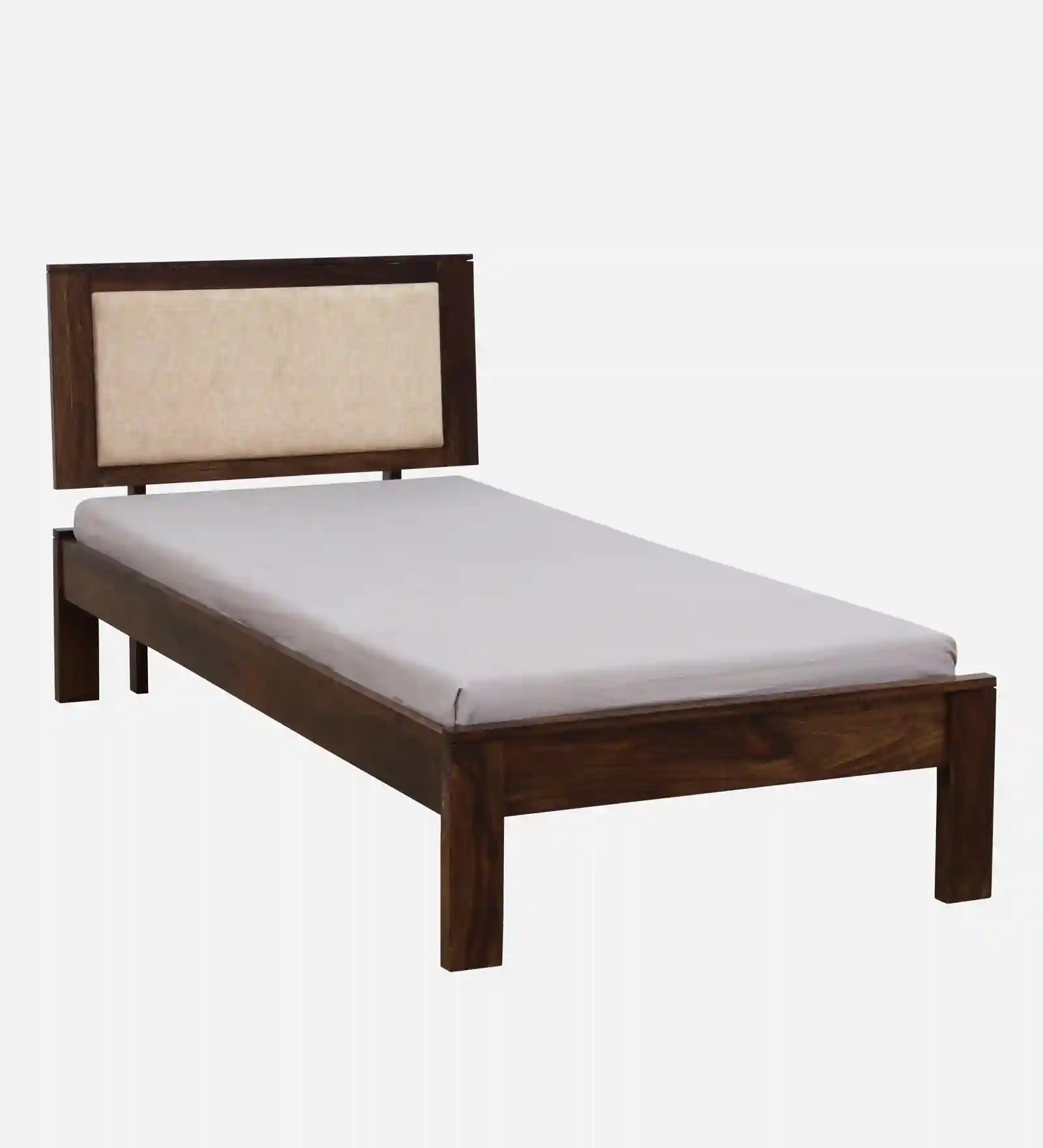 Sheesham wood single bed without storage Kashtha strong wooden bed India
