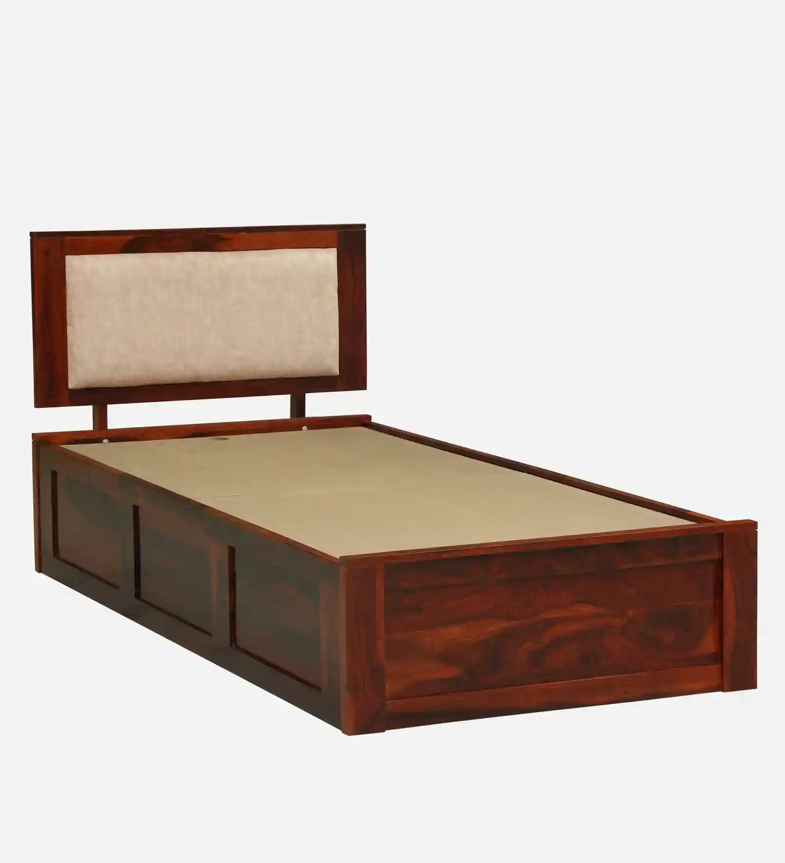 Sheesham wood single bed without storage Kashtha strong wooden bed India