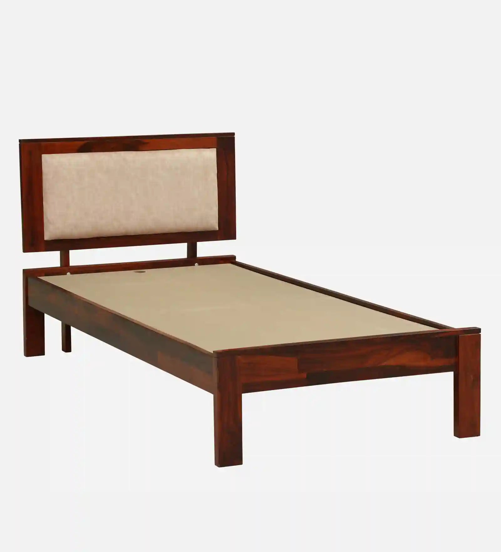 Sheesham wood single bed without storage Kashtha strong wooden bed India
