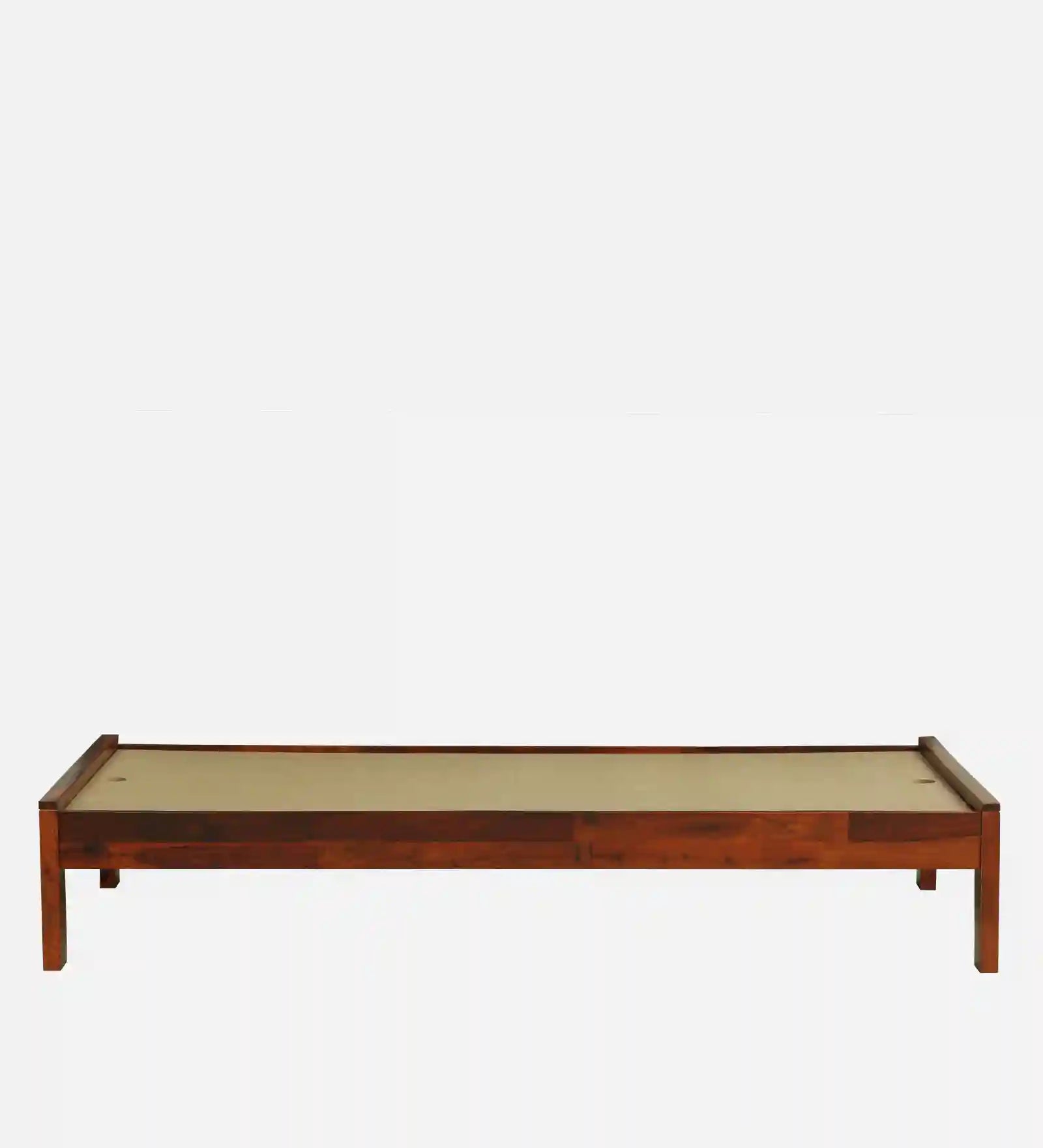 Sheesham wood single bed without storage Sthira strong wood bed India