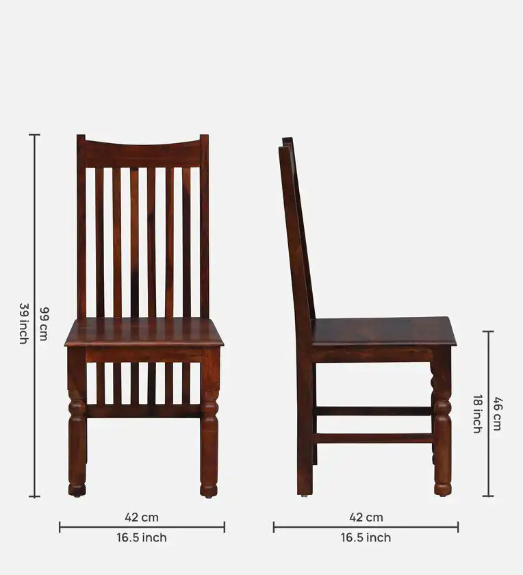 Sheesham wood six-seater dining set Samrita durable furniture for home dining space