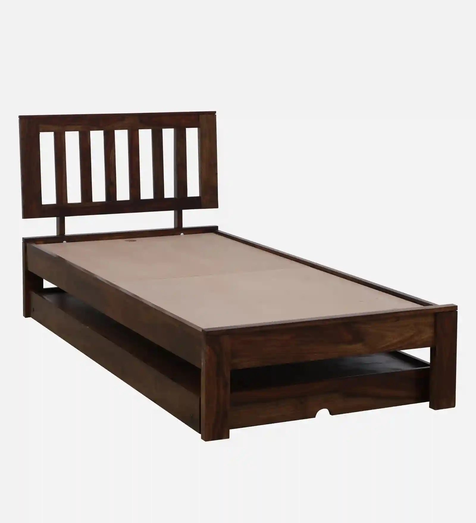 Sheesham wood trundle bed single size Vriksha guest bed design India