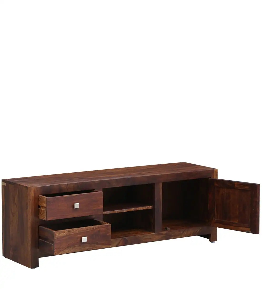 Sheesham wood TV unit Milo modern entertainment unit for living room