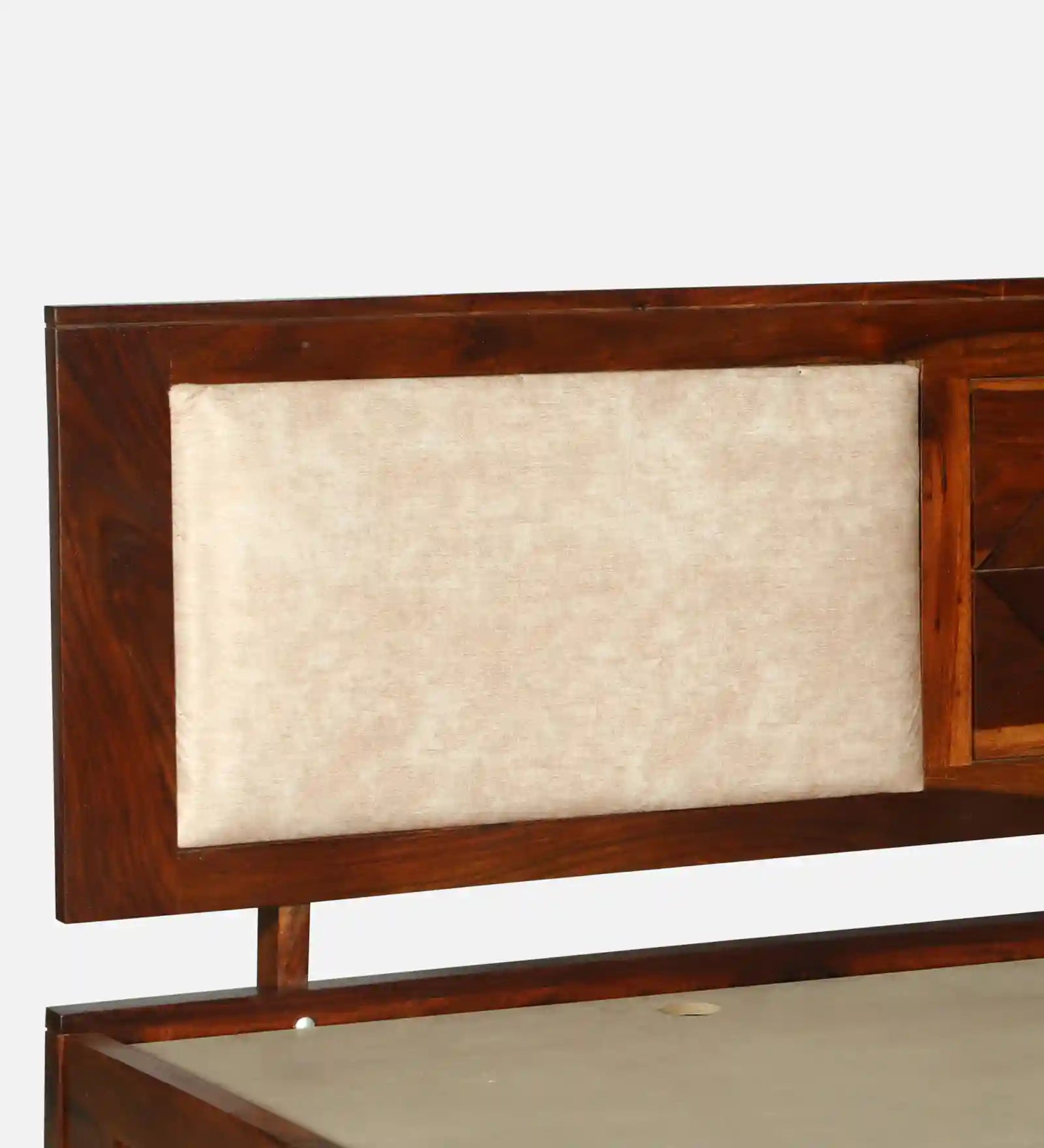 Shraya durable queen bed drawer storage sheesham wood