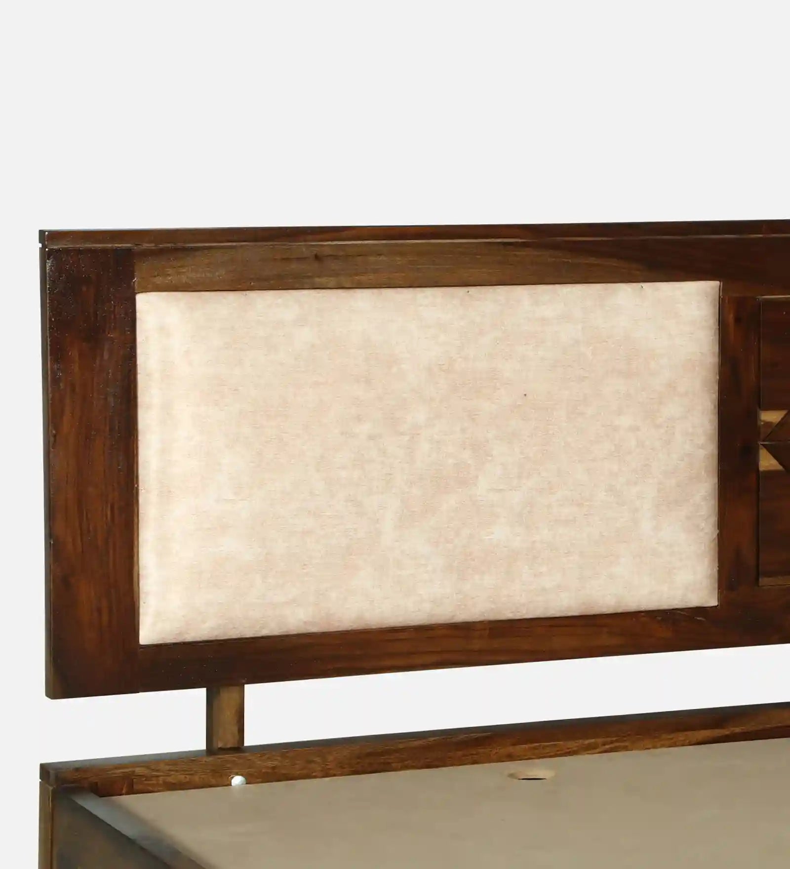 Shraya king bed teak style no storage minimal design