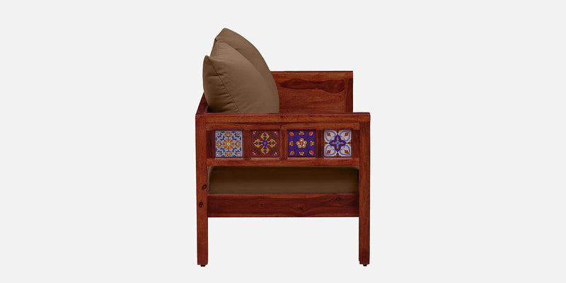 Anamika Sheesham Wood 2 Seater Sofa In Honey Oak Finish by Rajwada