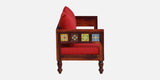 Anamika Sheesham Wood 3 Seater Sofa In Honey Oak Finish by Rajwada