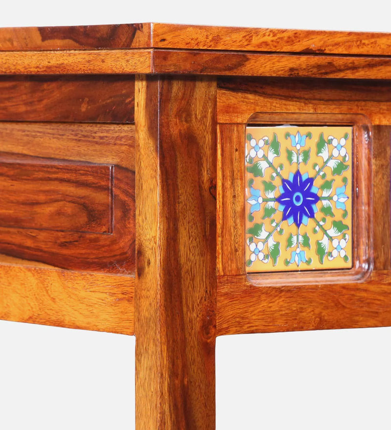 Anamika Sheesham Wood Book Shelf In Honey Oak Finish by Rajwada