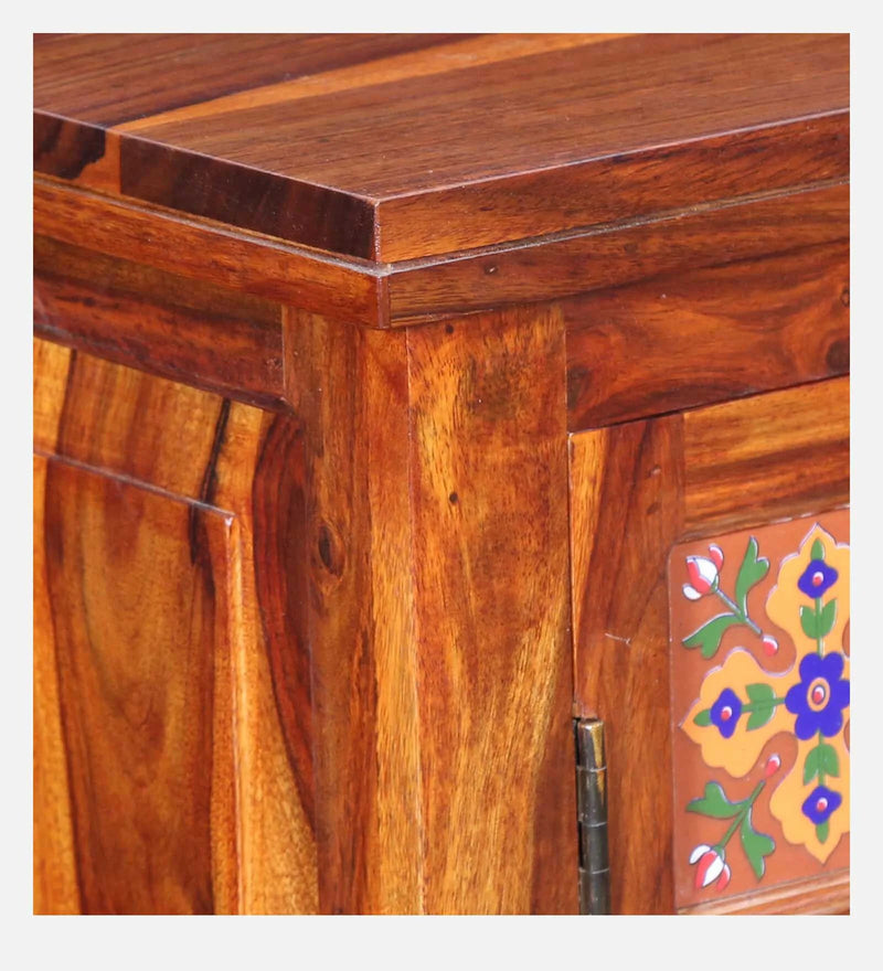 Anamika Sheesham Wood Writing Table In Honey Oak Finish by Rajwada