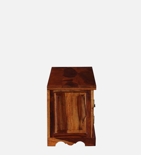 Anamika Sheesham Wood TV Console in Honey Oak Finish by Rajwada  for TVs up to 50