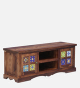 Anamika Sheesham Wood TV Console in Rustic Teak Finish by Rajwada  for TVs up to 50