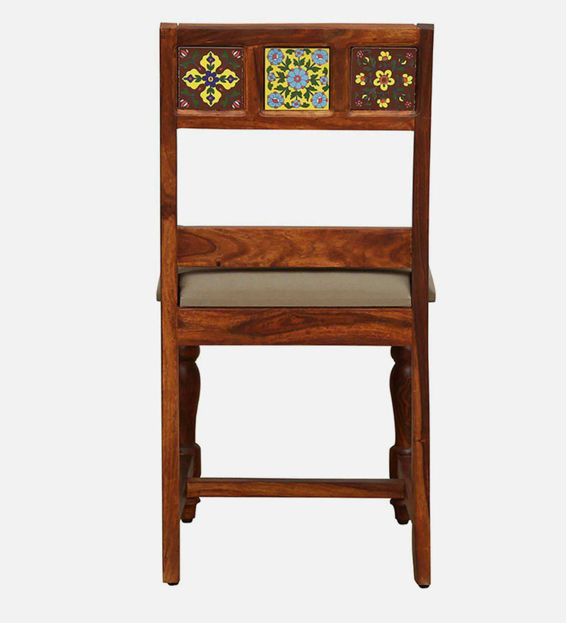 Anamika Sheesham Wood Dining Chair In Honey Oak Finish by Rajwada  (Set Of 2)