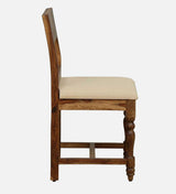 Anamika Sheesham Wood Dining Chair In Provincial Teak Finish by Rajwada  (Set Of 2) With Cushioned Chair