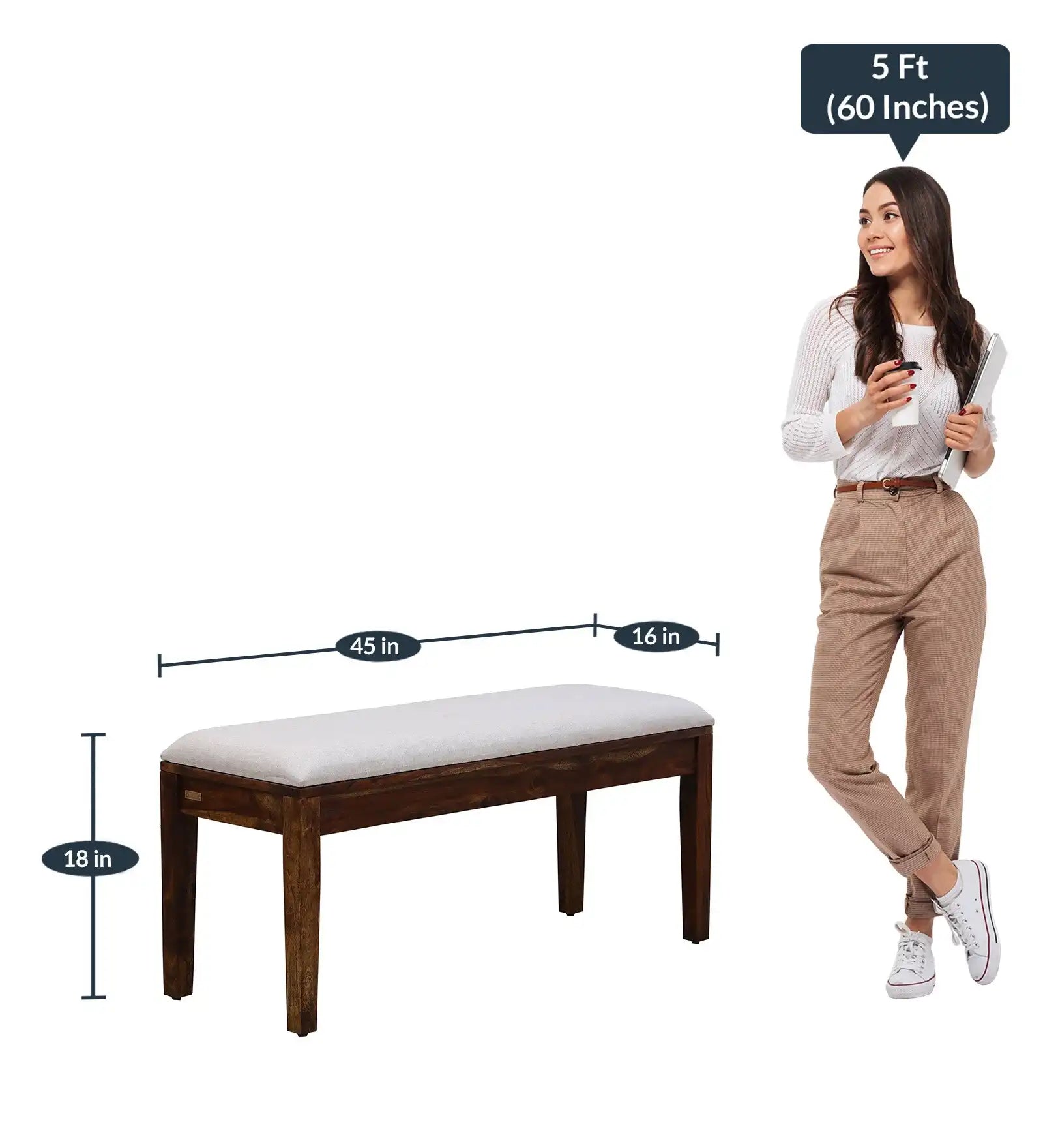 Six-seater dining set Belfort solid sheesham wood table set for family dining