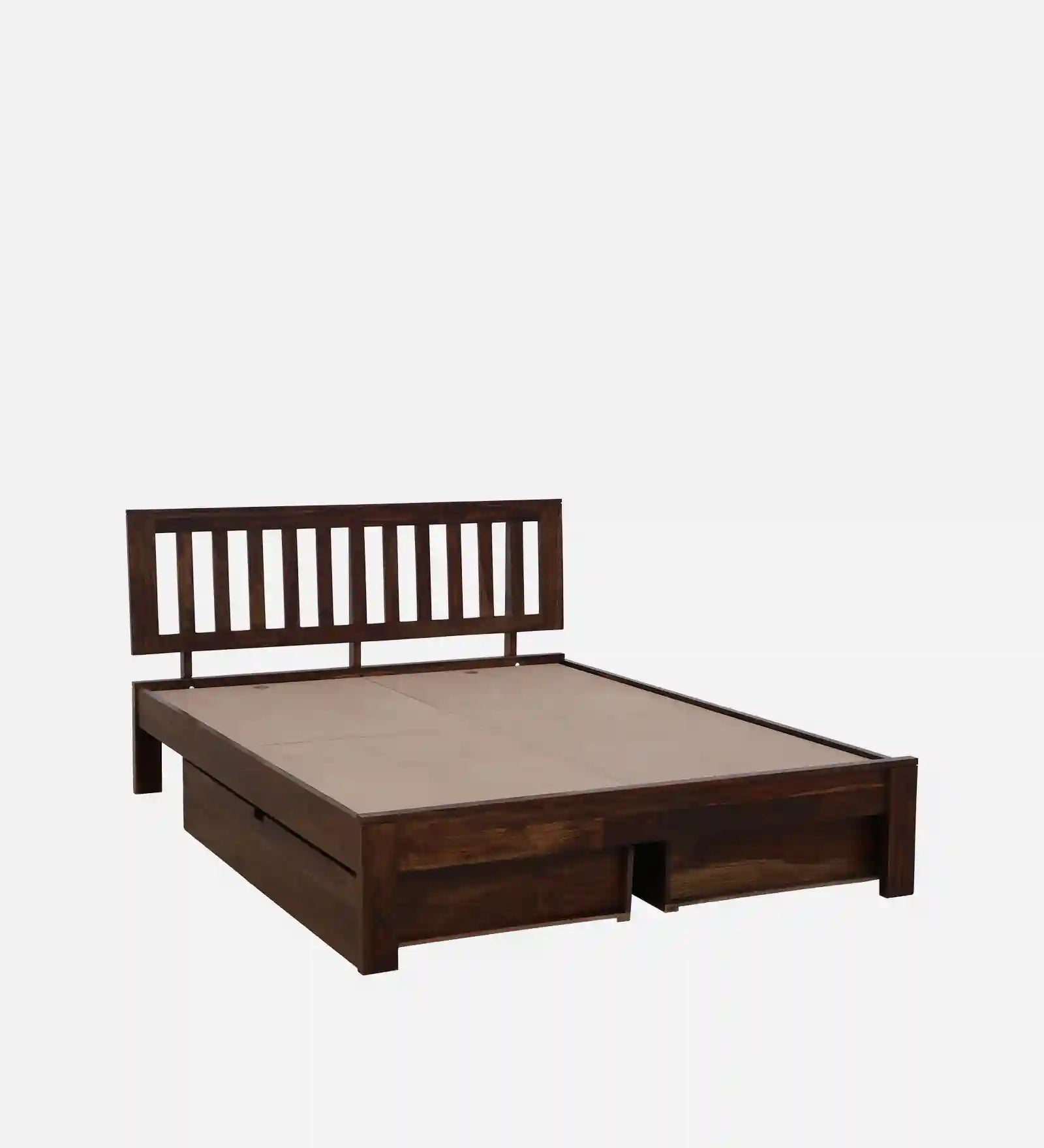 slide drawer unit bed functional system sheesham wood queen size india
