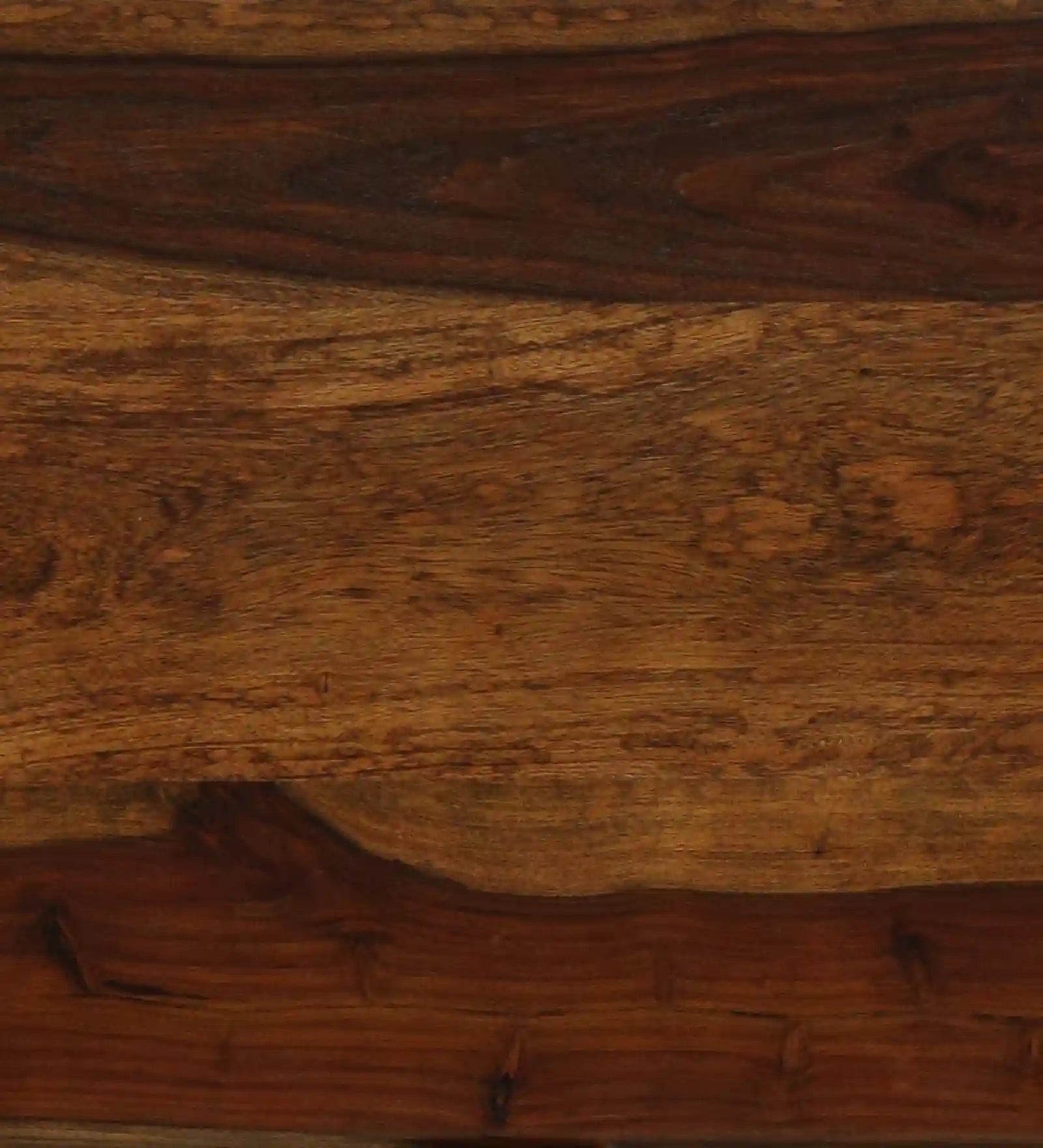 Rattan Sheesham Wood 6 Seater Dining Set with Bench