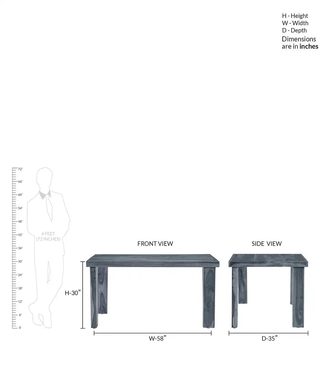 Solid wood Acro six-seater dining set handcrafted premium furniture India