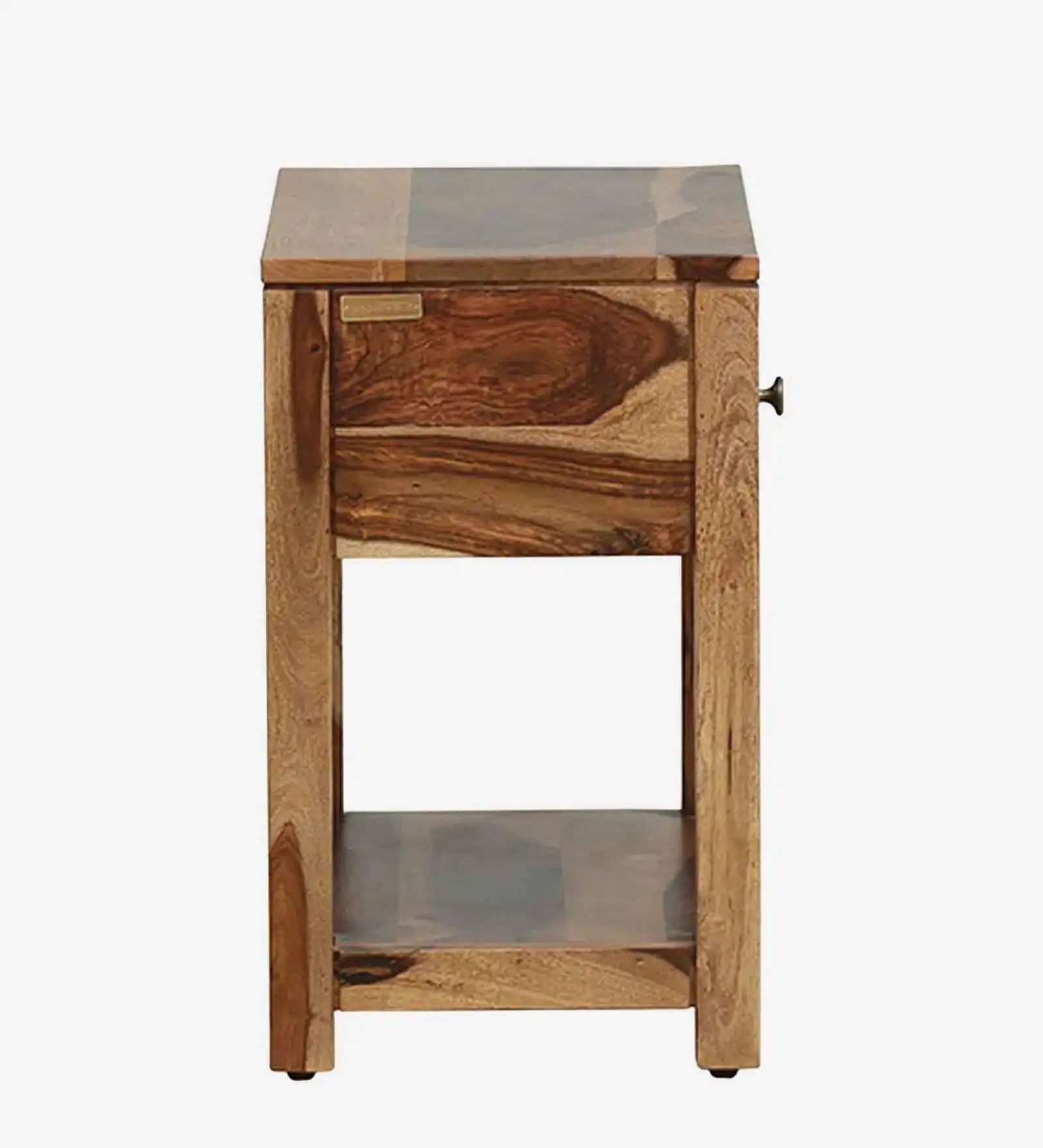 Solid wood bedside table Harmonia sheesham finish nightstand India
