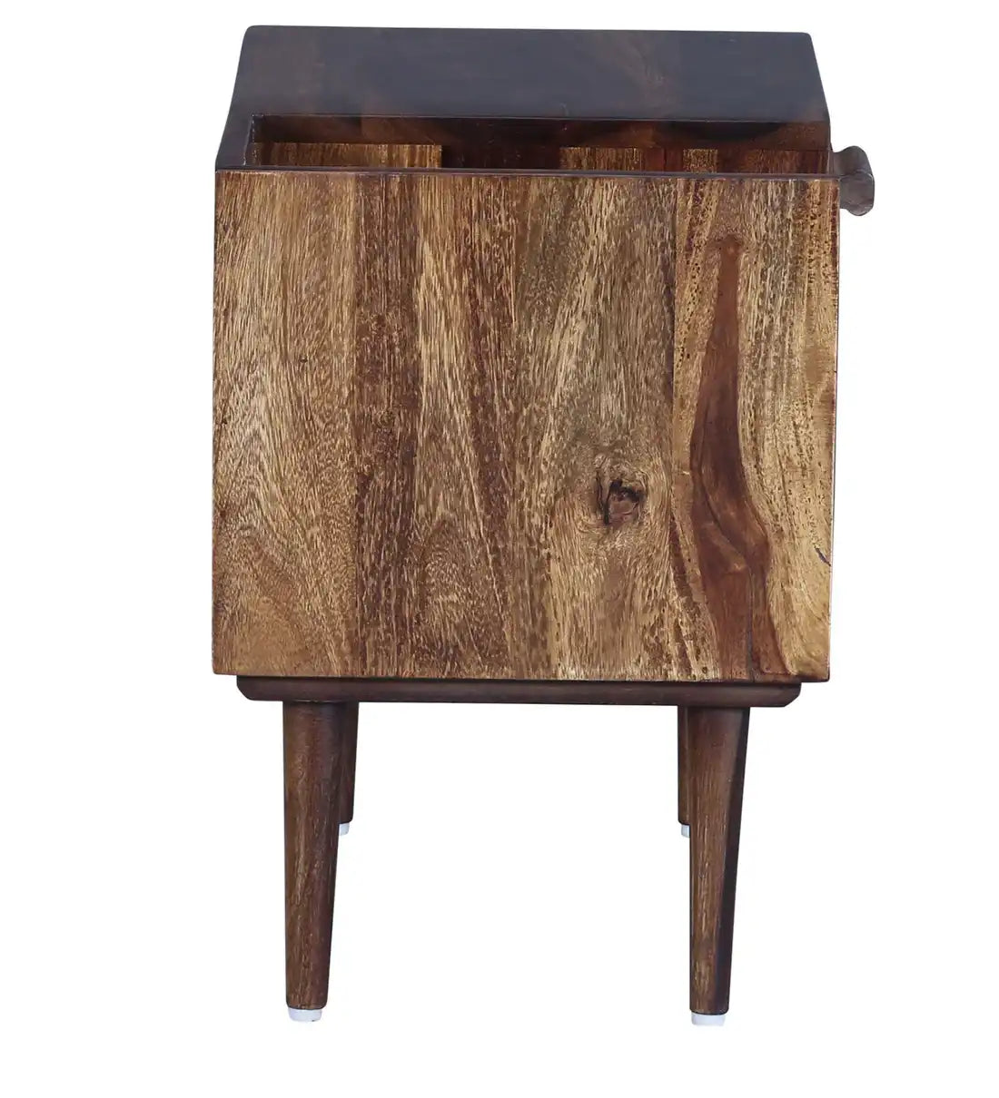 Solid wood bedside table Nexo sheesham finish nightstand India