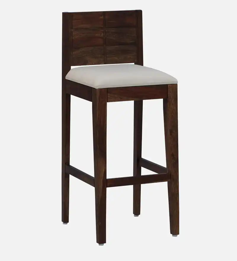 Solid wood counter chair for modern bar seating furniture India