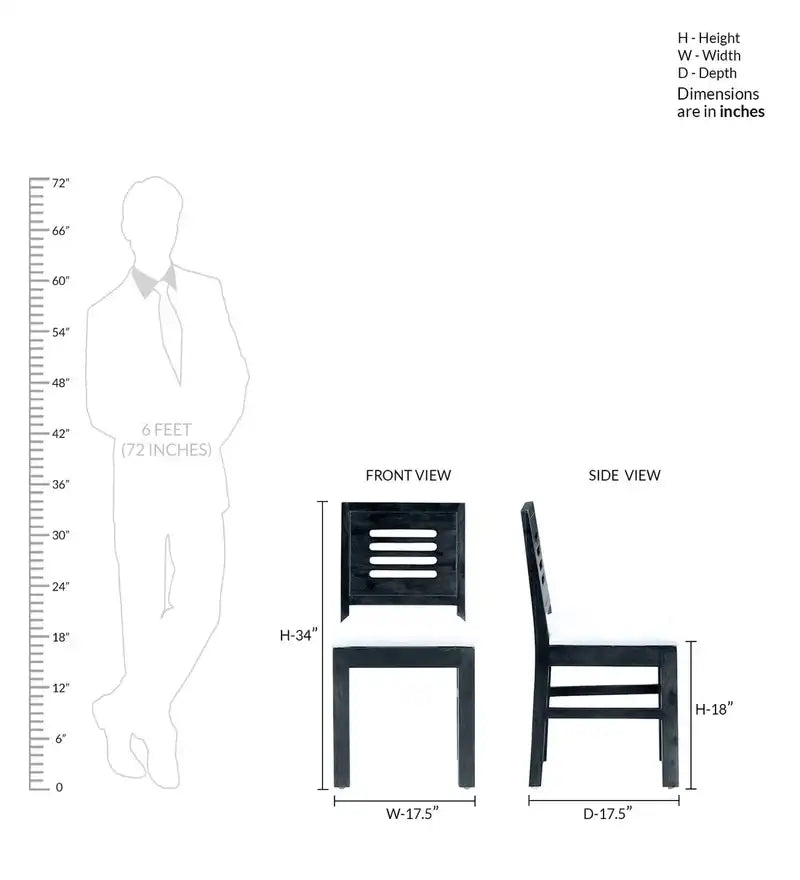 Solid wood cushioned dining chair set Acro sheesham with comfortable seating and strong build