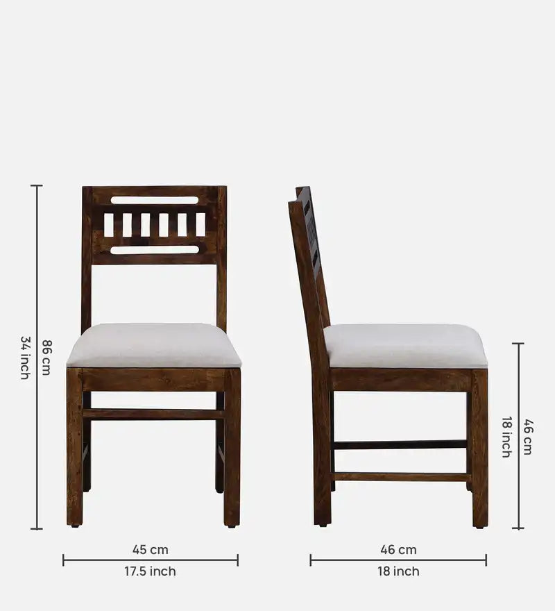 Solid wood dining chair set Jenine sheesham heavy duty and long lasting furniture