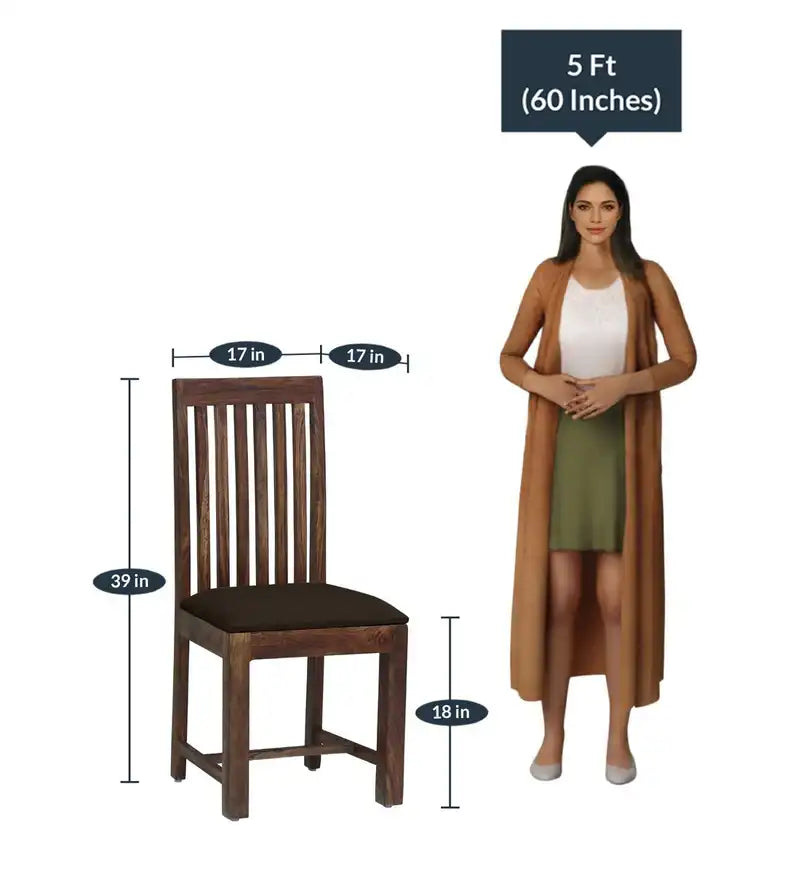 Solid wood dining chair set Peter sheesham heavy duty and long lasting furniture