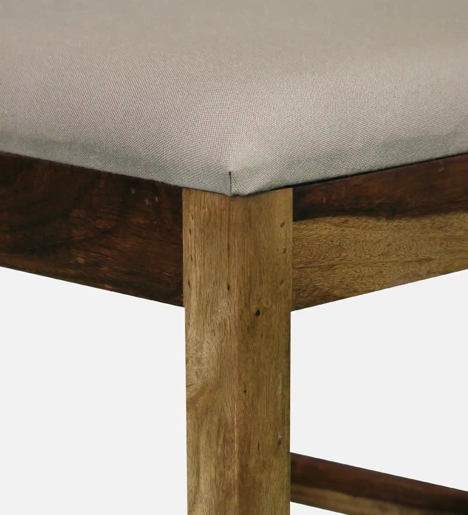 Rattan Sheesham Wood 6 Seater Dining Set with Bench