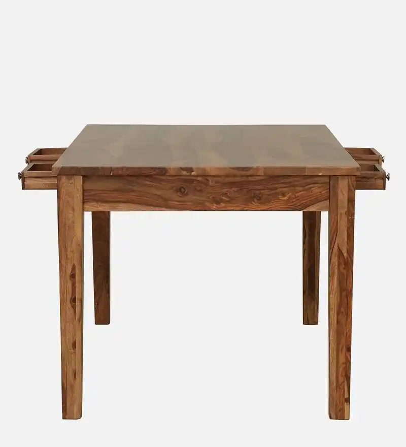 Solid wood dining table with storage Oslo sheesham heavy duty and long lasting furniture