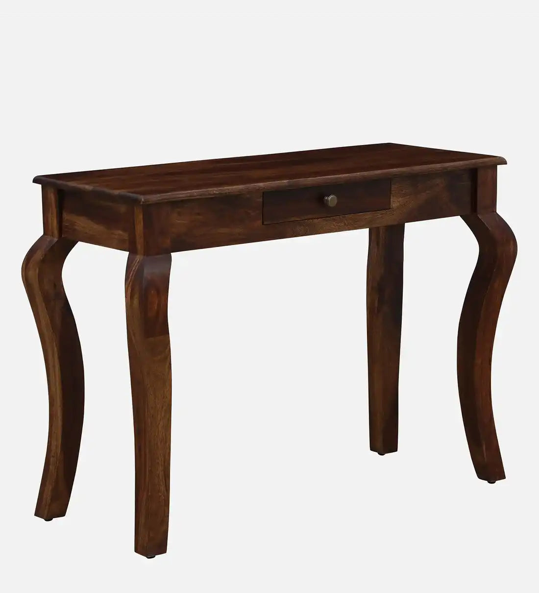 Solid wood entry table with storage drawer console design for organized home interiors