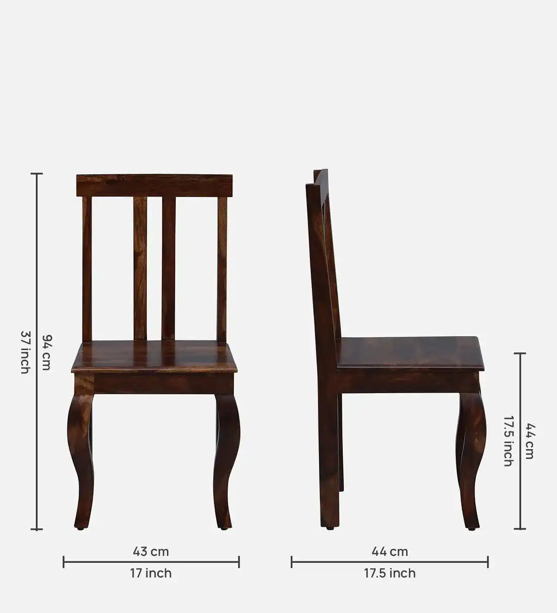 Solid wood six-seater dining set Cairo handcrafted premium furniture India