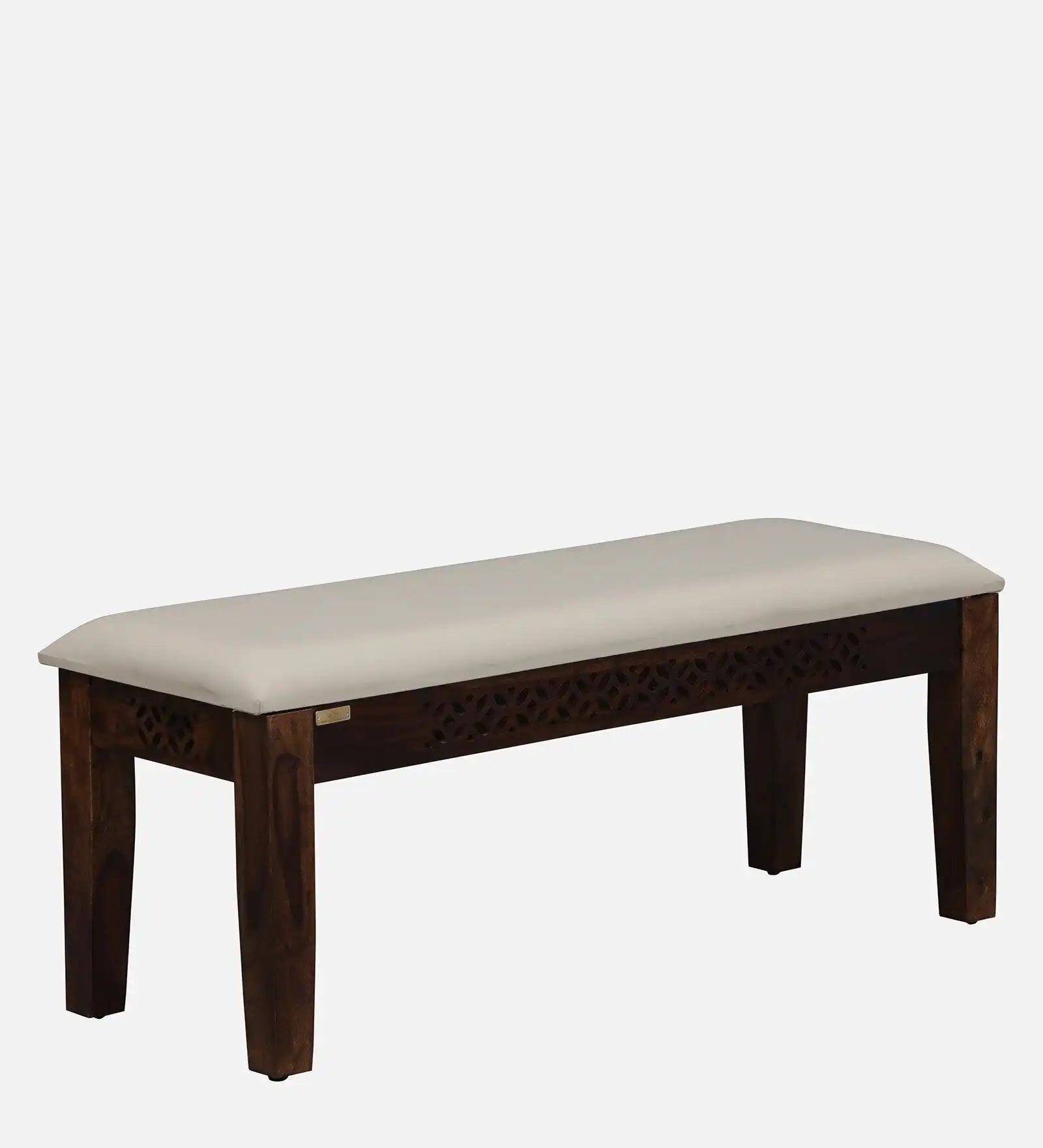 Solid wood six-seater dining set with bench Penza handcrafted premium furniture India