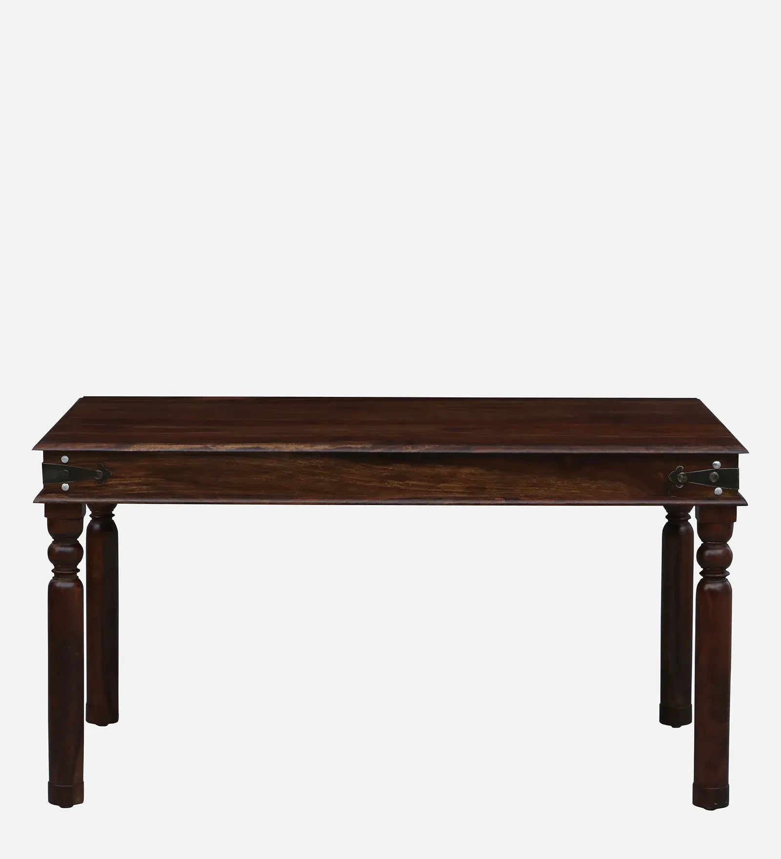 Solid wood six-seater dining set with bench Samrita handcrafted premium furniture India